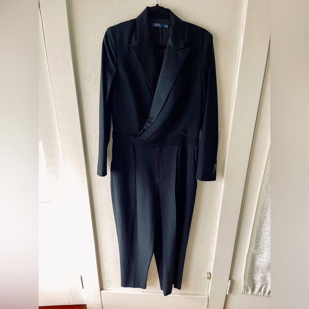 Vintage Polo Ralph Lauren Women’s Tuxedo Jumpsuit PERFECT FOR NEW YEARS